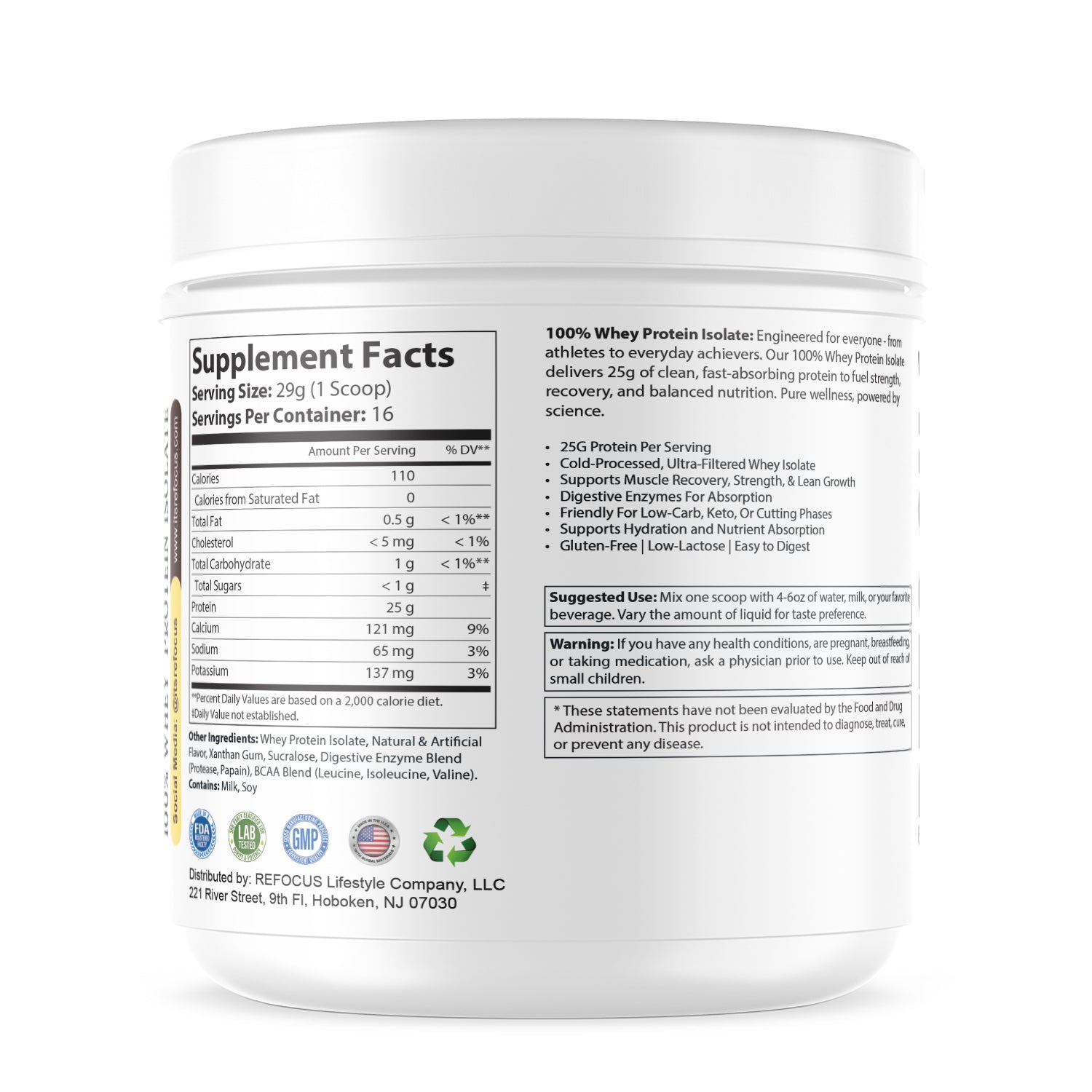 100% Whey Protein Isolate