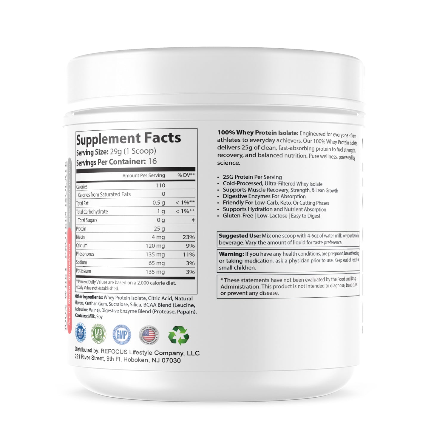 100% Whey Protein Isolate