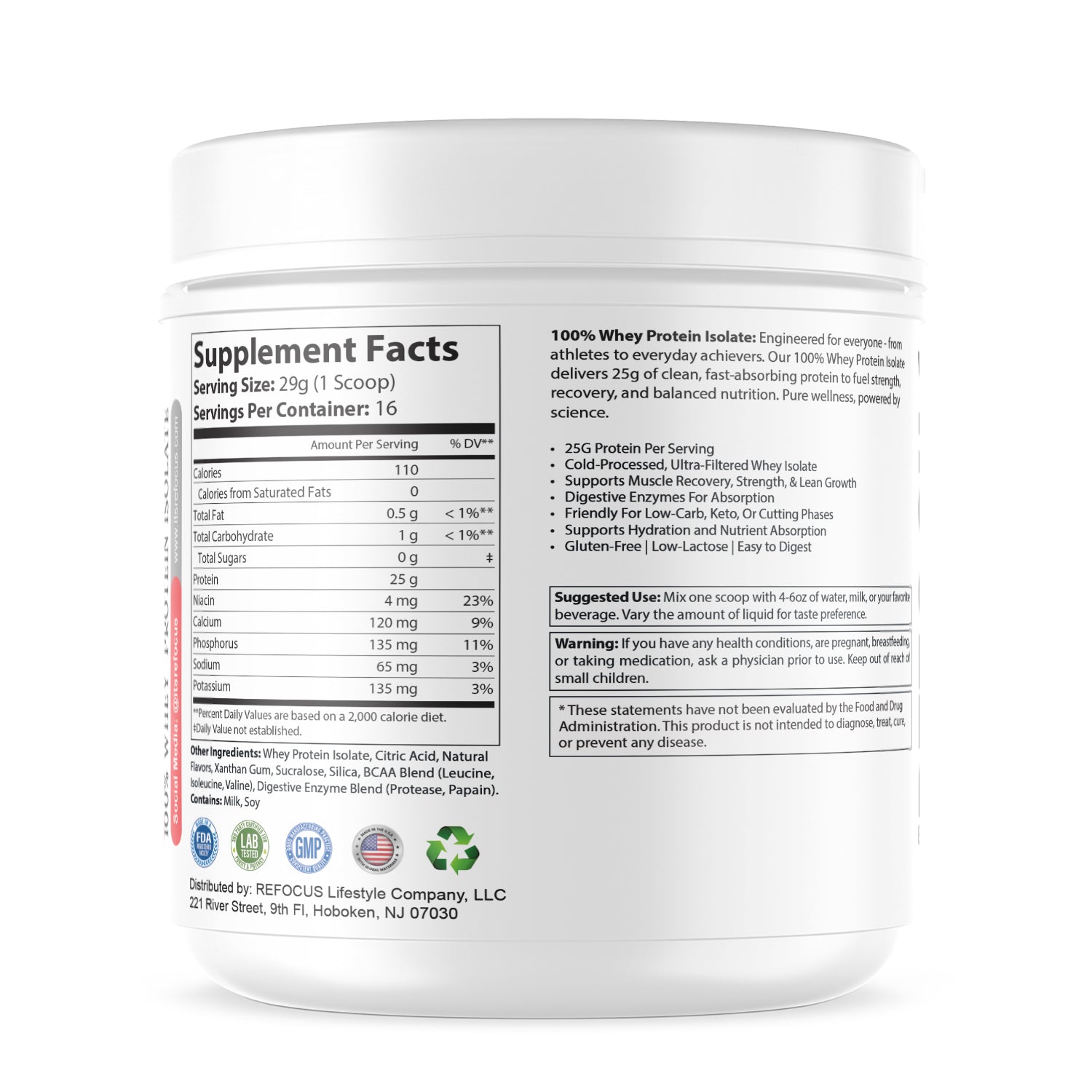 100% Whey Protein Isolate